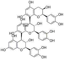 CATECHIN-(4ALPHA->8)-CATECHIN-(4ALPHA-8)-EPICATECHIN 结构式