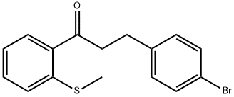 3-(4-BROMOPHENYL)-2'-THIOMETHYLPROPIOPHENONE 结构式