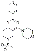 6-METHANESULFONYL-4-MORPHOLIN-4-YL-2-PYRIDIN-4-YL-5,6,7,8-TETRAHYDRO-PYRIDO[4,3-D]PYRIMIDINE 结构式