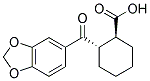 TRANS-2-(3,4-METHYLENEDIOXYBENZOYL)CYCLOHEXANE-1-CARBOXYLIC ACID 结构式