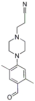 3-[4-(4-FORMYL-2,5-DIMETHYLPHENYL)PIPERAZIN-1-YL]PROPANENITRILE 结构式