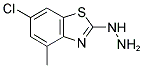 6-CHLORO-2-HYDRAZINO-4-METHYL-1,3-BENZOTHIAZOLE 结构式