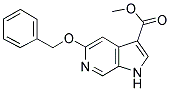 5-BENZYLOXY-1H-PYRROLO[2,3-C]PYRIDINE-3-CARBOXYLIC ACID METHYL ESTER 结构式