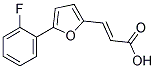 (2E)-3-[5-(2-FLUOROPHENYL)-2-FURYL]ACRYLIC ACID 结构式