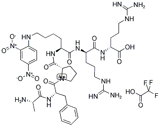 ALA-PHE-PRO-LYS(DNP)-D-ARG-D-ARG TRIFLUOROACETATE 结构式