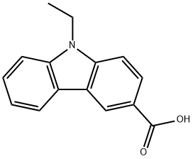 9-乙基-3-咔唑羧酸 结构式