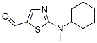 2-[CYCLOHEXYL(METHYL)AMINO]-1,3-THIAZOLE-5-CARBALDEHYDE 结构式