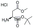 L-天冬氨酸-4-甲基-1-叔丁酯盐酸盐 结构式