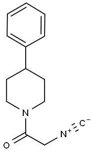 4-PHENYL-PIPERIDINO-1-ISOCYANO-ACETAMIDE 结构式