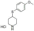 4-(4-METHOXYPHENYLSULFANYL)PIPERIDINE HYDROCHLORIDE 结构式