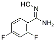 2,4-DIFLUORO-N-HYDROXY-BENZAMIDINE 结构式