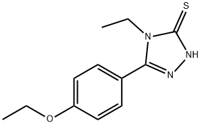 5-(4-乙氧苯基)-4-乙基-2H-1,2,4-三唑-3-硫酮 结构式