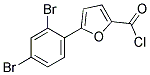 5-(2,4-DIBROMOPHENYL)-2-FUROYL CHLORIDE 结构式