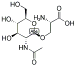 O-(2-ACETAMIDO-2-DEOXY-D-GLUCOPYRANOSYL)-L-SERINE 结构式