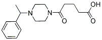 5-OXO-5-[4-(1-PHENYLETHYL)PIPERAZIN-1-YL]PENTANOIC ACID 结构式