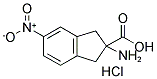 2-AMINO-5-NITROINDANE-2-CARBOXYLIC ACID HYDROCHLORIDE 结构式