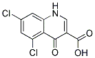5,7-DICHLORO-4-OXO-1,4-DIHYDRO-QUINOLINE-3-CARBOXYLIC ACID 结构式