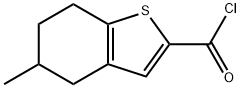 5-甲基-4,5,6,7-四氢-1-苯并噻吩-2-甲酰氯 结构式