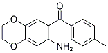 (7-AMINO-2,3-DIHYDRO-BENZO[1,4]DIOXIN-6-YL)-P-TOLYL-METHANONE 结构式