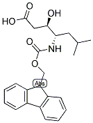 (3R,4S)-4-(FMOC-AMINO)-3-HYDROXY-6-METHYLHEPTANOIC ACID 结构式