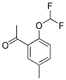 1-(2-DIFLUOROMETHOXY-5-METHYL-PHENYL)-ETHANONE 结构式