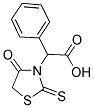 (4-OXO-2-THIOXO-THIAZOLIDIN-3-YL)-PHENYL-ACETIC ACID 结构式