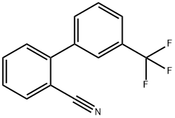 2-[3-(三氟甲基)苯基]苯甲腈 结构式