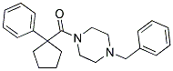 PHENYLCYCLOPENTYL 4-BENZYLPIPERAZINYL KETONE 结构式