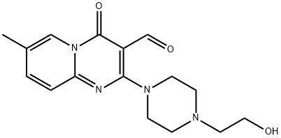 2-[4-(2-Hydroxy-ethyl)-piperazin-1-yl]-7-methyl-4-oxo-4H-pyrido[1,2-a]pyrimidine-3-carbaldehyde 结构式