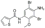 N-(4-AMINO-3,5-DIBROMO-2-METHOXYPHENYL)THIOPHENE-2-CARBOXAMIDE 结构式