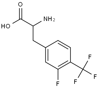 2-氨基-3-(3-氟-4-(三氟甲基)苯基)丙酸 结构式