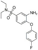 3-AMINO-N,N-DIETHYL-4-(4-FLUORO-PHENOXY)-BENZENESULFONAMIDE 结构式