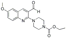 4-(3-FORMYL-6-METHOXY-QUINOLIN-2-YL)-PIPERAZINE-1-CARBOXYLIC ACID ETHYL ESTER 结构式