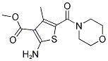 2-AMINO-4-METHYL-5-(MORPHOLINE-4-CARBONYL)-THIOPHENE-3-CARBOXYLIC ACID METHYL ESTER 结构式