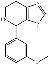 4-(3-甲氧苯基)-4,5,6,7-四氢-3H-咪唑并[4,5-C]吡啶 结构式