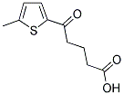 5-(5-甲基噻吩-2-基)-5-氧代戊酸 结构式