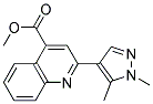 2-(1,5-DIMETHYL-1 H-PYRAZOL-4-YL)-QUINOLINE-4-CARBOXYLIC ACID METHYL ESTER 结构式