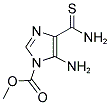 Methyl 5-amino-4-(aminocarbonothioyl)-1H-imidazole-1-carboxylate 结构式
