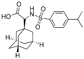 ADAMANTAN-1-YL-(4-ISOPROPYL-BENZENESULFONYLAMINO)-ACETIC ACID 结构式