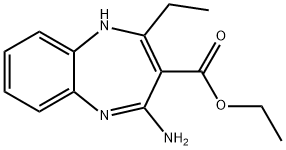 4-AMINO-2-ETHYL-1H-BENZO[B][1,4]DIAZEPINE-3-CARBOXYLIC ACID ETHYL ESTER 结构式
