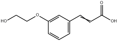 3-[3-(2-HYDROXY-ETHOXY)-PHENYL]-ACRYLIC ACID 结构式