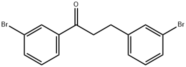 3'-Bromo-3-(3-bromophenyl)propiophenone 结构式