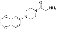 2-Amino-1-[4-(2,3-dihydro-benzo[1,4]dioxin-6-yl)-piperazin-1-yl]-ethanone 结构式