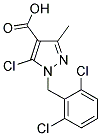 5-CHLORO-1-(2,6-DICHLOROBENZYL)-3-METHYL-1H-PYRAZOLE-4-CARBOXYLIC ACID 结构式