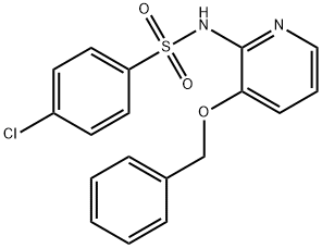 ((4-CHLOROPHENYL)SULFONYL)(3-(PHENYLMETHOXY)(2-PYRIDYL))AMINE 结构式