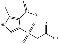 (5-METHYL-4-NITRO-2 H-PYRAZOLE-3-SULFONYL)-ACETIC ACID 结构式