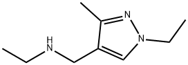 N-[(1-乙基-3-甲基-1H-吡唑-4-基)甲基]乙胺 结构式