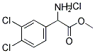 氨基-(3,4-二氯苯基)乙酸甲酯盐酸盐 结构式