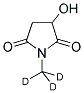 1-METHYL-D3-3-HYDROXYSUCCINIMIDE 结构式