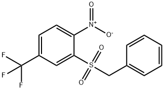 BENZYL[2-NITRO-5-(TRIFLUOROMETHYL)PHENYL]DIOXO-LAMBDA6-SULFANE 结构式